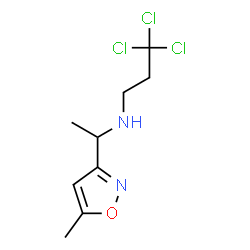 ChemSpider 2D Image | 3,3,3-Trichloro-N-[1-(5-methyl-1,2-oxazol-3-yl)ethyl]-1-propanamine | C9H13Cl3N2O