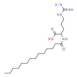 ChemSpider 2D Image | N~2~-Tetradecanoylarginine | C20H40N4O3