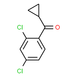 ChemSpider 2D Image | Cyclopropyl 2,4-dichlorophenyl ketone | C10H8Cl2O