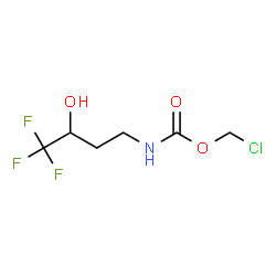 ChemSpider 2D Image | Chloromethyl (4,4,4-trifluoro-3-hydroxybutyl)carbamate | C6H9ClF3NO3