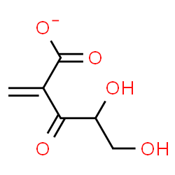 ChemSpider 2D Image | 4,5-Dihydroxy-2-methylene-3-oxopentanoate | C6H7O5