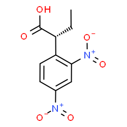 ChemSpider 2D Image | (2R)-2-(2,4-Dinitrophenyl)butanoic acid | C10H10N2O6