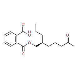 ChemSpider 2D Image | 2-({[(2S)-6-Oxo-2-propylheptyl]oxy}carbonyl)benzoic acid | C18H24O5