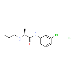 ChemSpider 2D Image | N-(3-Chlorophenyl)-N~2~-propyl-L-alaninamide hydrochloride (1:1) | C12H18Cl2N2O