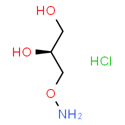 ChemSpider 2D Image | (2S)-3-(Aminooxy)-1,2-propanediol hydrochloride (1:1) | C3H10ClNO3