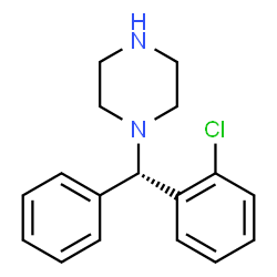 ChemSpider 2D Image | 1-[(S)-(2-Chlorophenyl)(phenyl)methyl]piperazine | C17H19ClN2