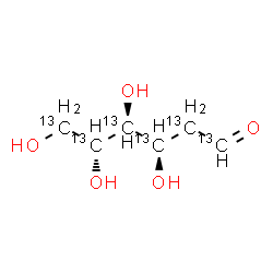 ChemSpider 2D Image | 2-Deoxy-D-(~13~C_6_)-arabino-hexose | 13C6H12O5