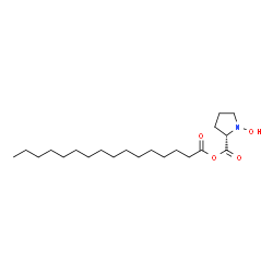 ChemSpider 2D Image | Palmitoyl 1-hydroxy-L-prolinate | C21H39NO4