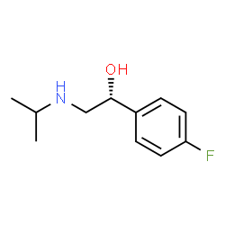 ChemSpider 2D Image | (1R)-1-(4-Fluorophenyl)-2-(isopropylamino)ethanol | C11H16FNO
