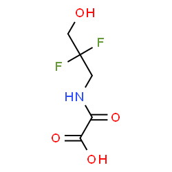 ChemSpider 2D Image | [(2,2-Difluoro-3-hydroxypropyl)amino](oxo)acetic acid | C5H7F2NO4