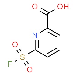 ChemSpider 2D Image | 6-(Fluorosulfonyl)-2-pyridinecarboxylic acid | C6H4FNO4S