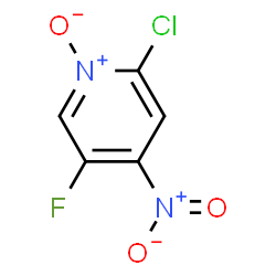 ChemSpider 2D Image | 2-Chloro-5-fluoro-4-nitropyridine 1-oxide | C5H2ClFN2O3