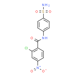 ChemSpider 2D Image | 2-Chloro-4-nitro-N-(4-sulfamoylphenyl)benzamide | C13H10ClN3O5S