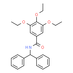 ChemSpider 2D Image | N-(Diphenylmethyl)-3,4,5-triethoxybenzamide | C26H29NO4
