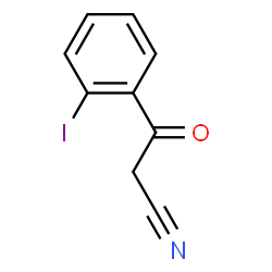 ChemSpider 2D Image | 3-(2-Iodophenyl)-3-oxopropanenitrile | C9H6INO