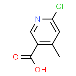 ChemSpider 2D Image | 6-Chloro-4-methylnicotinic acid | C7H6ClNO2