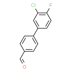 ChemSpider 2D Image | 4-(3-CHLORO-4-FLUOROPHENYL)BENZALDEHYDE | C13H8ClFO