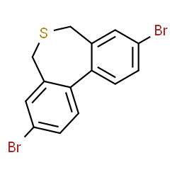 ChemSpider 2D Image | 3,9-Dibromo-5,7-dihydrodibenzo[c,e]thiepine | C14H10Br2S