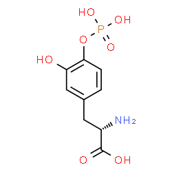 ChemSpider 2D Image | 3-Hydroxy-O-phosphono-L-tyrosine | C9H12NO7P