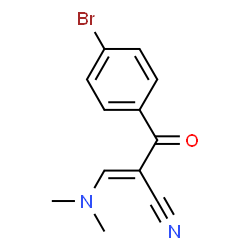ChemSpider 2D Image | (2E)-2-(4-Bromobenzoyl)-3-(dimethylamino)acrylonitrile | C12H11BrN2O