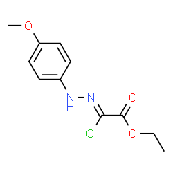 ChemSpider 2D Image | Ethyl (2Z)-chloro[(4-methoxyphenyl)hydrazono]acetate | C11H13ClN2O3