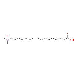 ChemSpider 2D Image | (9Z)-16-(Dimethylarsoryl)-9-hexadecenoic acid | C18H35AsO3
