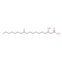 ChemSpider 2D Image | 3-Hydroxy-11-methyloctadecanoic acid | C19H38O3