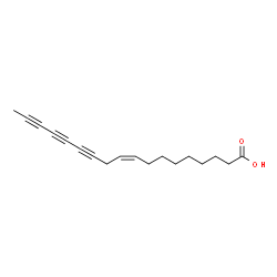 ChemSpider 2D Image | (9Z)-9-Octadecene-12,14,16-triynoic acid | C18H22O2