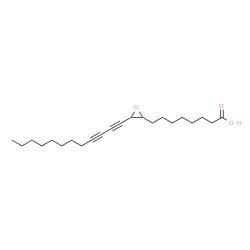 ChemSpider 2D Image | 8-[3-(1,3-Dodecadiyn-1-yl)-2-oxiranyl]octanoic acid | C22H34O3