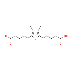 ChemSpider 2D Image | 5,5'-(3,4-Dimethyl-2,5-furandiyl)dipentanoic acid | C16H24O5