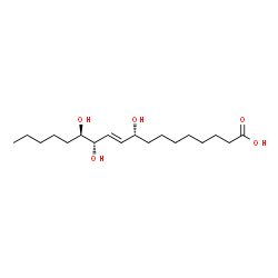 ChemSpider 2D Image | (9R,10E,12S,13R)-9,12,13-Trihydroxy-10-octadecenoic acid | C18H34O5