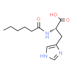 ChemSpider 2D Image | N-Hexanoyl-L-histidine | C12H19N3O3