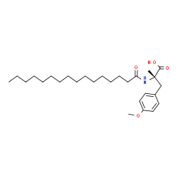 ChemSpider 2D Image | O,alpha-Dimethyl-N-palmitoyl-L-tyrosine | C27H45NO4