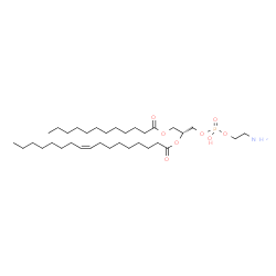 ChemSpider 2D Image | (15R)-21-Amino-18-hydroxy-18-oxido-12-oxo-13,17,19-trioxa-18lambda~5~-phosphahenicosan-15-yl (9Z)-9-heptadecenoate | C34H66NO8P