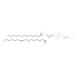 ChemSpider 2D Image | (16R)-22-Amino-19-hydroxy-19-oxido-13-oxo-14,18,20-trioxa-19lambda~5~-phosphadocosan-16-yl (9Z)-9-hexadecenoate | C34H66NO8P