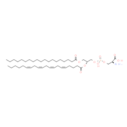 ChemSpider 2D Image | O-{Hydroxy[(2R)-2-[(5Z,8Z,11Z,14Z)-5,8,11,14-icosatetraenoyloxy]-3-(nonadecanoyloxy)propoxy]phosphoryl}-L-serine | C45H80NO10P