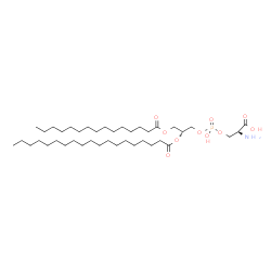 ChemSpider 2D Image | O-{Hydroxy[(2R)-2-(nonadecanoyloxy)-3-(pentadecanoyloxy)propoxy]phosphoryl}-L-serine | C40H78NO10P