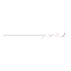 ChemSpider 2D Image | O-(Hydroxy{(2R)-2-hydroxy-3-[(2-methoxytricosyl)oxy]propoxy}phosphoryl)-L-serine | C30H62NO9P