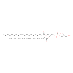ChemSpider 2D Image | (2R)-3-({[(2S)-2,3-Dihydroxypropoxy](hydroxy)phosphoryl}oxy)-2-[(9Z)-9-nonadecenoyloxy]propyl (11Z)-11-icosenoate | C45H85O10P