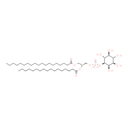 ChemSpider 2D Image | (2R)-2-(Heptadecanoyloxy)-3-[(hydroxy{[(1S,2R,3R,4S,5S,6R)-2,3,4,5,6-pentahydroxycyclohexyl]oxy}phosphoryl)oxy]propyl nonadecanoate | C45H87O13P