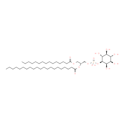 ChemSpider 2D Image | (2R)-1-[(Hydroxy{[(1S,2R,3R,4S,5S,6R)-2,3,4,5,6-pentahydroxycyclohexyl]oxy}phosphoryl)oxy]-3-(pentadecanoyloxy)-2-propanyl henicosanoate | C45H87O13P