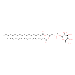 ChemSpider 2D Image | 1-O-{[(2R)-2,3-Bis(stearoyloxy)propoxy](hydroxy)phosphoryl}-beta-D-glucopyranose | C45H87O13P