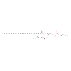 ChemSpider 2D Image | (7R)-1-Amino-4-hydroxy-7-{[(9Z)-9-octadecenoyloxy]methyl}-9-oxo-3,5,8-trioxa-4-phosphadodecan-12-oic acid 4-oxide | C27H50NO10P