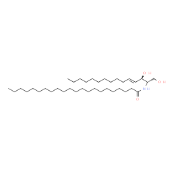 ChemSpider 2D Image | N-[(2S,3R,4E)-1,3-Dihydroxy-4-pentadecen-2-yl]docosanamide | C37H73NO3