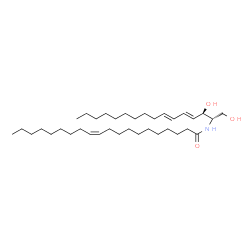 ChemSpider 2D Image | (11Z)-N-[(2S,3R,4E,6E)-1,3-Dihydroxy-4,6-hexadecadien-2-yl]-11-icosenamide | C36H67NO3