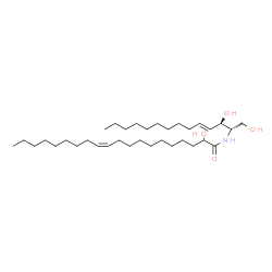 ChemSpider 2D Image | (11Z)-N-[(2S,3R,4E)-1,3-Dihydroxy-4-tetradecen-2-yl]-2-hydroxy-11-icosenamide | C34H65NO4
