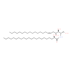ChemSpider 2D Image | (2R)-2-Hydroxy-N-[(2S,3S,4R,6Z)-1,3,4-trihydroxy-6-docosen-2-yl]docosanamide | C44H87NO5