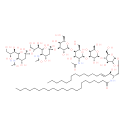 ChemSpider 2D Image | (2S,3R,4E)-2-(Docosanoylamino)-3-hydroxy-4-octadecen-1-yl (6R)-5-acetamido-6-[(1S,2R)-2-({(6R)-5-acetamido-3,5-dideoxy-6-[(1R,2R)-1,2,3-trihydroxypropyl]-beta-L-threo-hex-2-ulopyranonosyl}oxy)-1,3-dih
ydroxypropyl]-3,5-dideoxy-beta-L-threo-hex-2-ulopyranonosyl-(2->3)-beta-D-galactopyranosyl-(1->4)-2-acetamido-2-deoxy-beta-D-galactopyranosyl-(1->3)-beta-D-galactopyranosyl-(1->4)-beta-D-glucopyranosi
de | C88H156N4O39