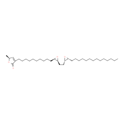ChemSpider 2D Image | (1R,6R)-1,2:5,6-Dianhydro-3,4-dideoxy-1-{10-[(5S)-5-methyl-2-oxo-2,5-dihydro-3-furanyl]decyl}-6-tetradecyl-D-threo-hexitol | C35H62O4