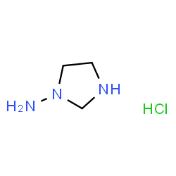 ChemSpider 2D Image | 1-Imidazolidinamine hydrochloride (1:1) | C3H10ClN3